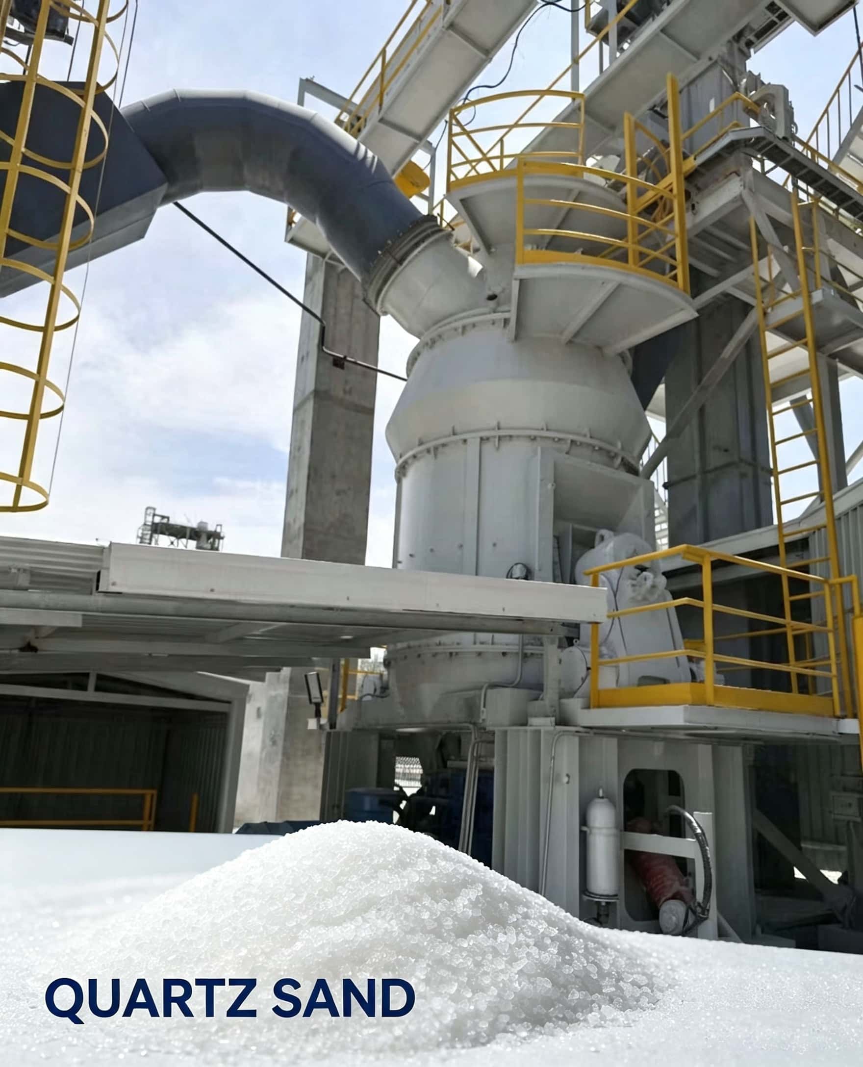 Vertical Roller Mill for High Hardness Mineral Processing & Quartz Raw Material Grinding
